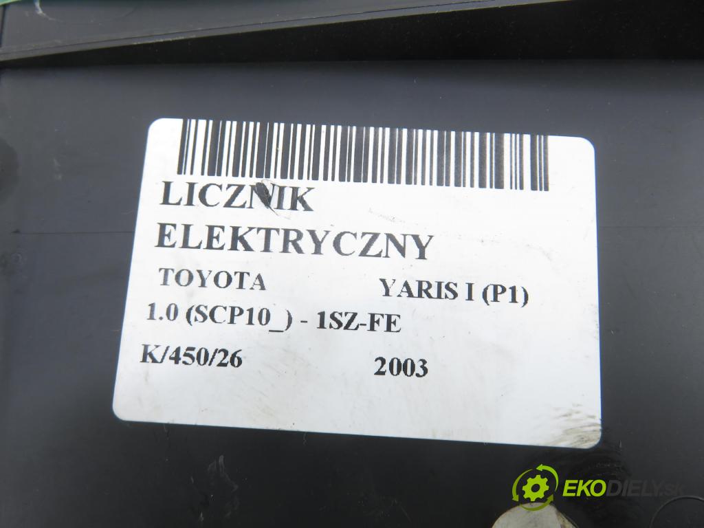 TOYOTA YARIS (_P1_) HB 2003 50,00 1.0 VVT- i 68 - 1SZ-FE 998,00 Prístrojovka elektrický 838000D360