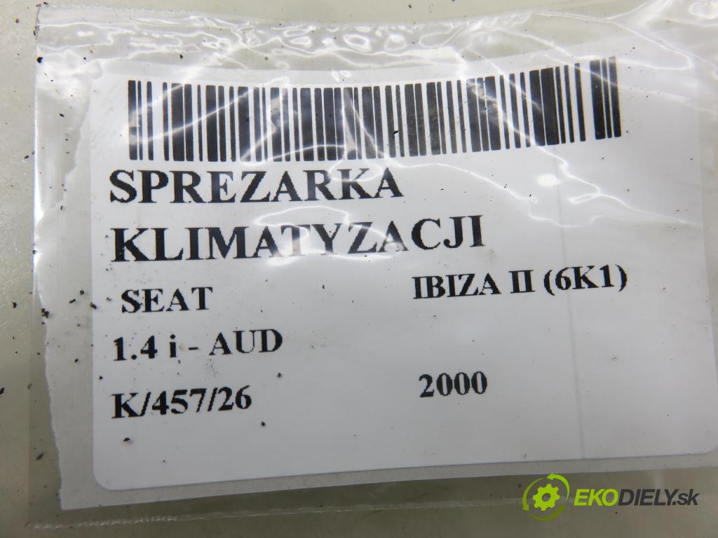 SEAT IBIZA II (6K1) HB 2000 44,00 1.4 MPI 60 - AUD 1390,00 KOMPRESOR: klimatizácie 1J0820803F (Kompresor klimatizácie)