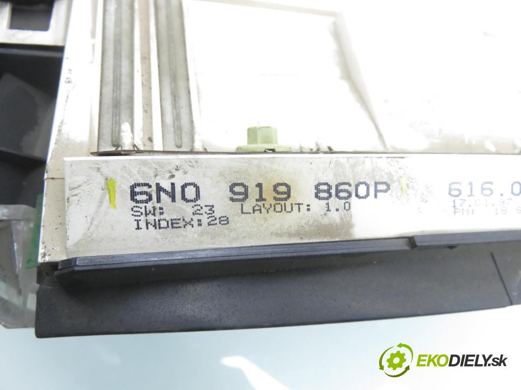 VW POLO (6N1) HB 1997 44,00 1.4 60 1390,00 prístrojovka elektrický 6N0919860P