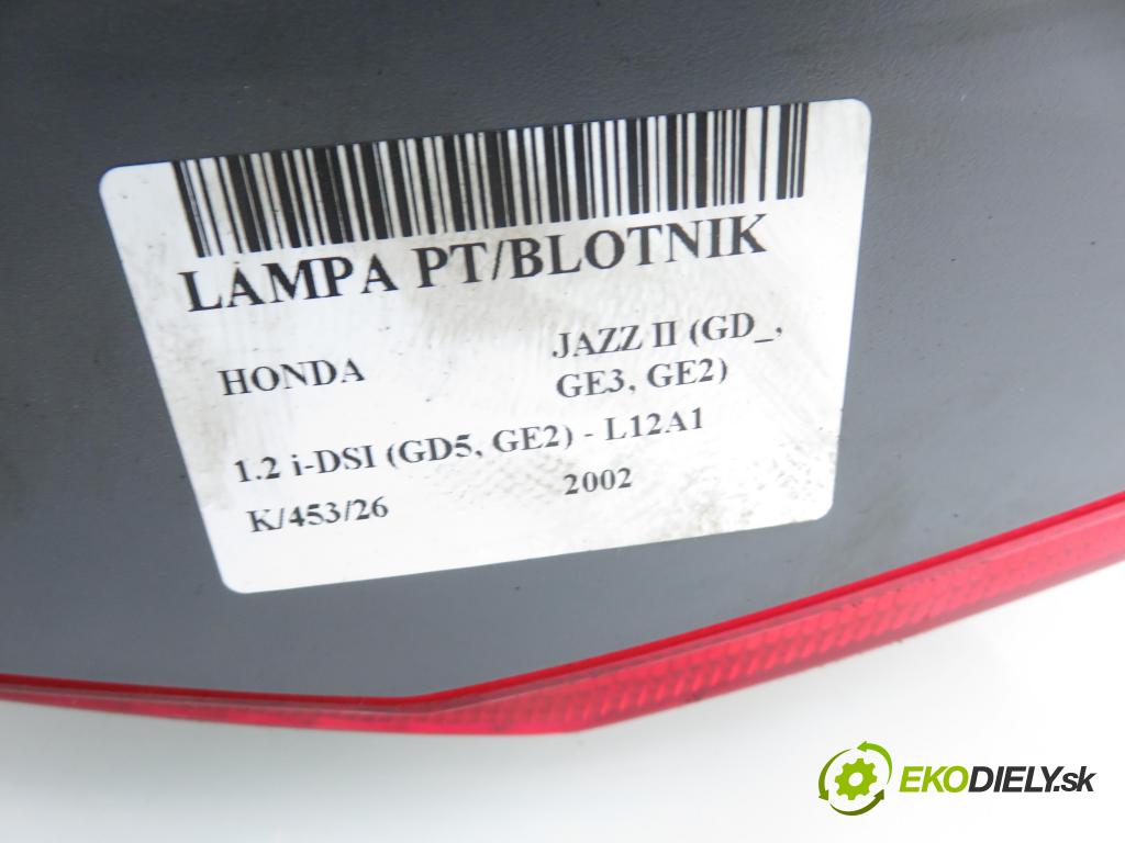 HONDA JAZZ II (GD_, GE3, GE2) HB 2002 61,00 1.3 (GD1) - L13A1 1339,00 Svetlo pravé zadné