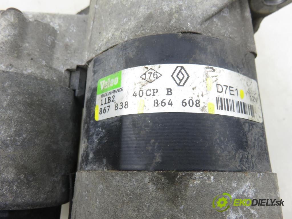 RENAULT TWINGO I (C06_) HB 2002 43,00 1.2 (C066, C068) - D7F 703 1149,00 startér D7E1 ; 867838 ; 864608 (Startér)