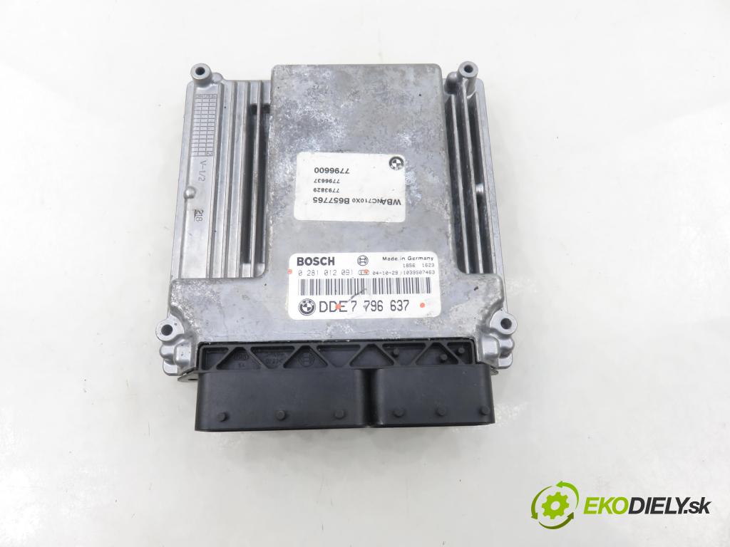 BMW 5 (E60) SEDAN 2005 0,00 530 d - M57 D30 (306D2) 2993,00 řídící jednotka motora 0281012091 ; 7796637