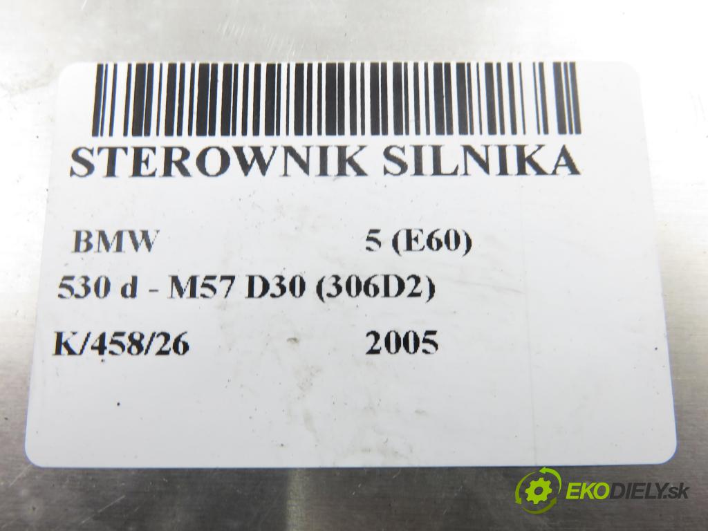 BMW 5 (E60) SEDAN 2005 0,00 530 d - M57 D30 (306D2) 2993,00 Riadiaca jednotka Motor 0281012091 ; 7796637