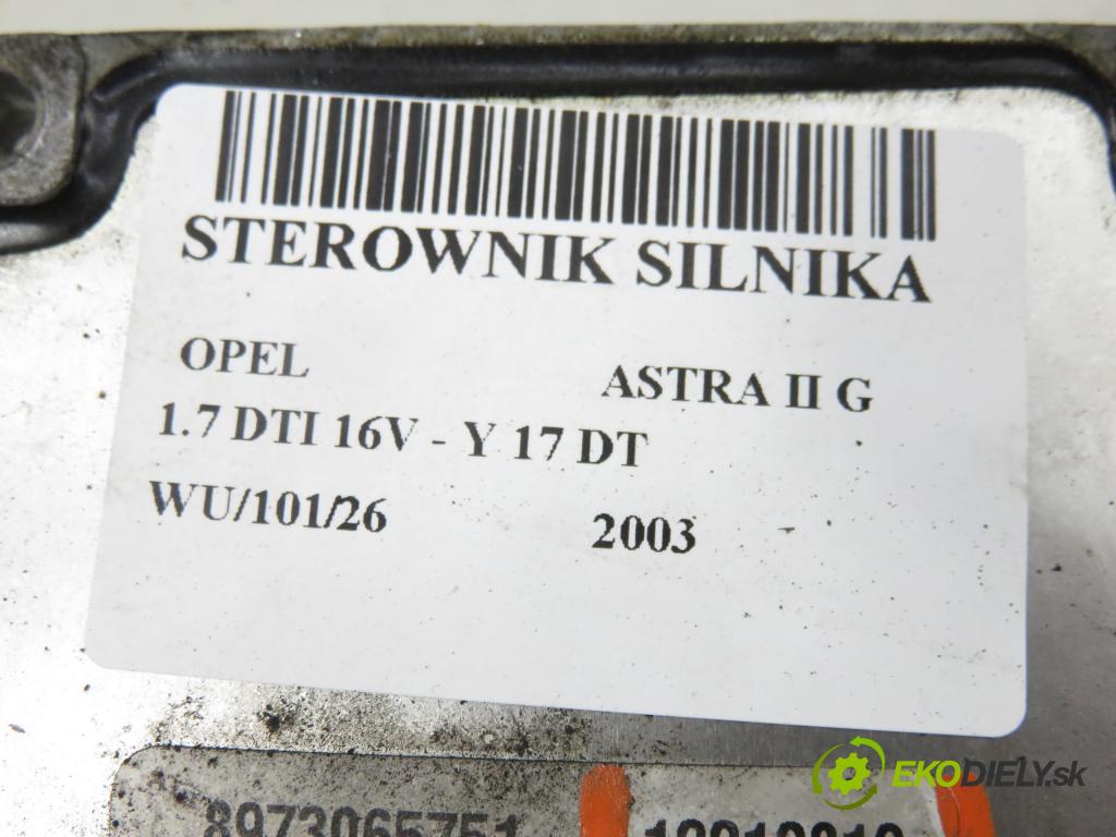 OPEL ASTRA G liftback (T98) HB 2003 55,00 1.7 DTI 16V - Y 17 DT 1686,00 Riadiaca jednotka Motor 12212819