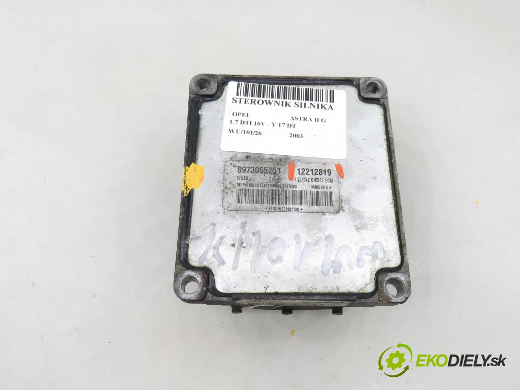 OPEL ASTRA G liftback (T98) HB 2003 55,00 1.7 DTI 16V - Y 17 DT 1686,00 Riadiaca jednotka Motor 12212819