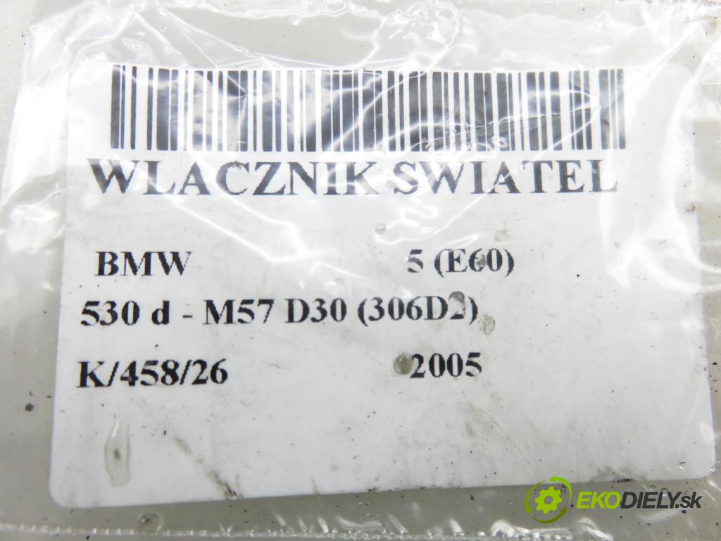 BMW 5 (E60) SEDAN 2005 0,00 530 d - M57 D30 (306D2) 2993,00 prepínač svetlá 6953727
