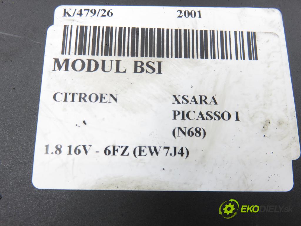 CITROEN XSARA PICASSO (N68) MINIVAN 2001 85,00 1.8 16V - 6FZ (EW7J4) 1749,00 MODUL BSI 9642409480
