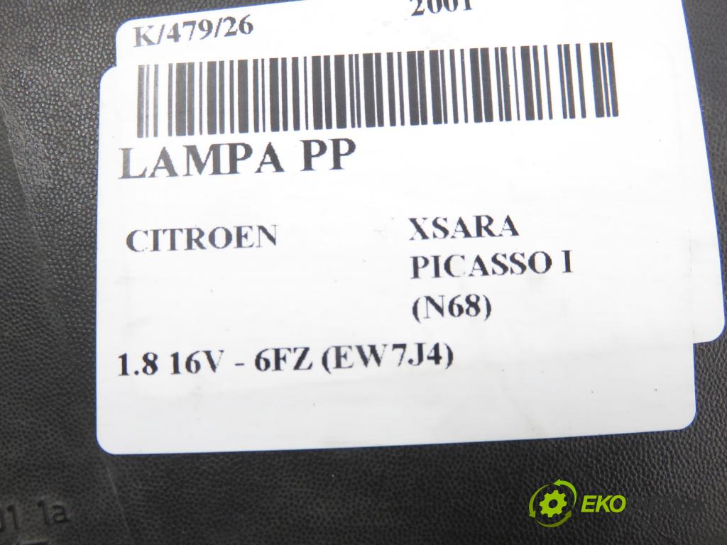 CITROEN XSARA PICASSO (N68) MINIVAN 2001 85,00 1.8 16V - 6FZ (EW7J4) 1749,00 Svetlo PP 9631494980