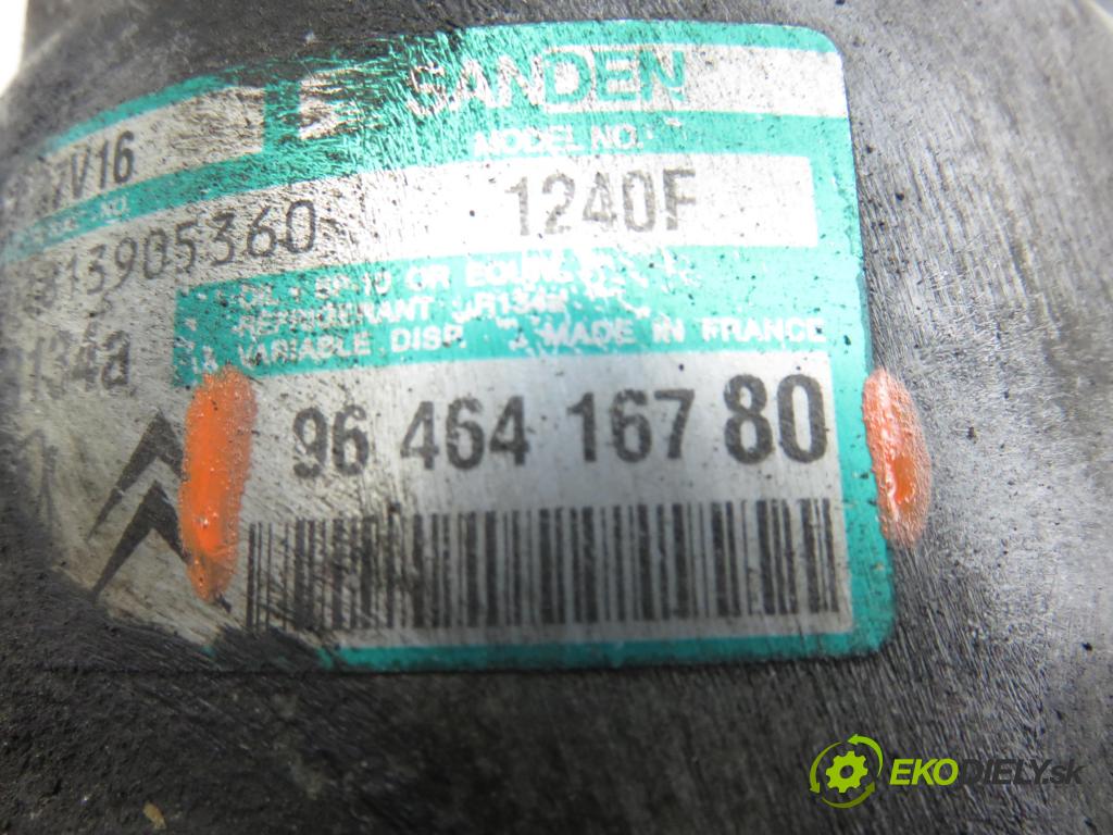 PEUGEOT PARTNER Combispace (5F) KOMBIVAN 2003 66,00 2.0 HDI - RHY (DW10TD) 1997,00 KOMPRESOR: klimatizácie 9646416780 (Kompresor klimatizácie)