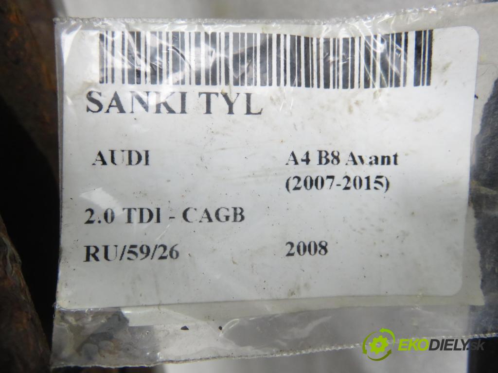 AUDI A4 Avant (8K5, B8) KOMBI 2008 100,00 2.0 TDI - CAGB 1968,00 zadné