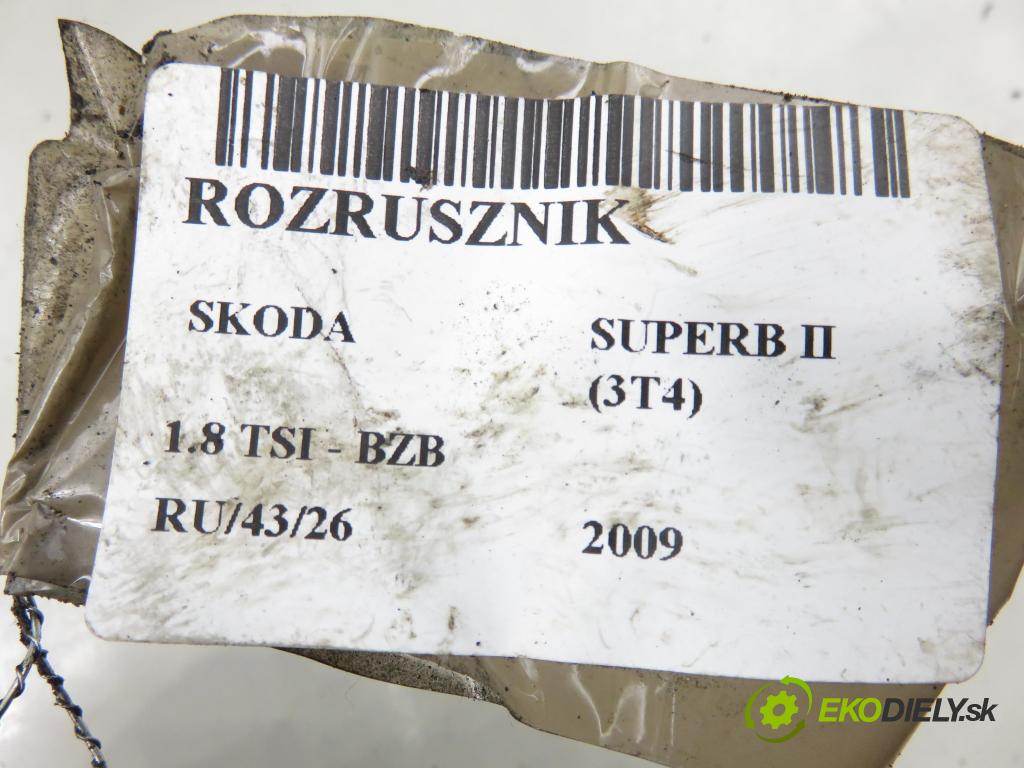 SKODA SUPERB II (3T4) LIFTBACK 2009 118,00 1.8 TSI - BZB 1798,00 Štartér 02Z911023E ; 0001121408 (Štartér)