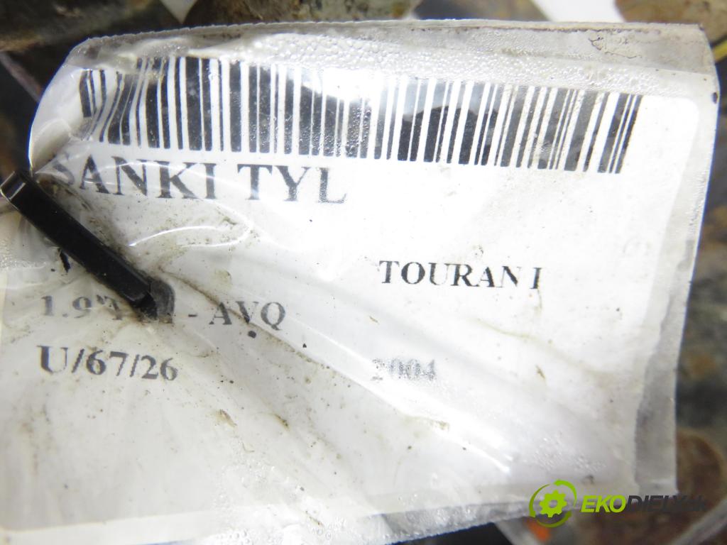 VW TOURAN (1T1, 1T2) MINIVAN 2004 74,00 1.9 TDI PD 100 - AVQ 1896,00 zadné