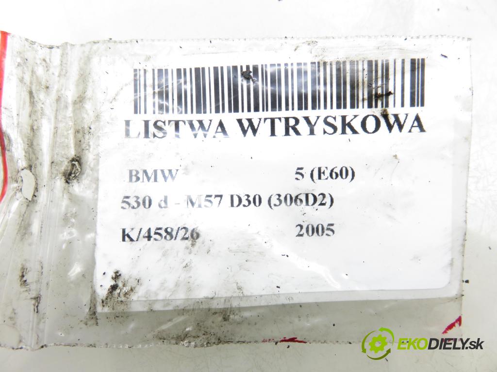 BMW 5 (E60) SEDAN 2005 0,00 530 d - M57 D30 (306D2) 2993,00 lišta vstřikovací 0281002497 ; 7788679 ; 0281002481 (Vstřikovací lišta)