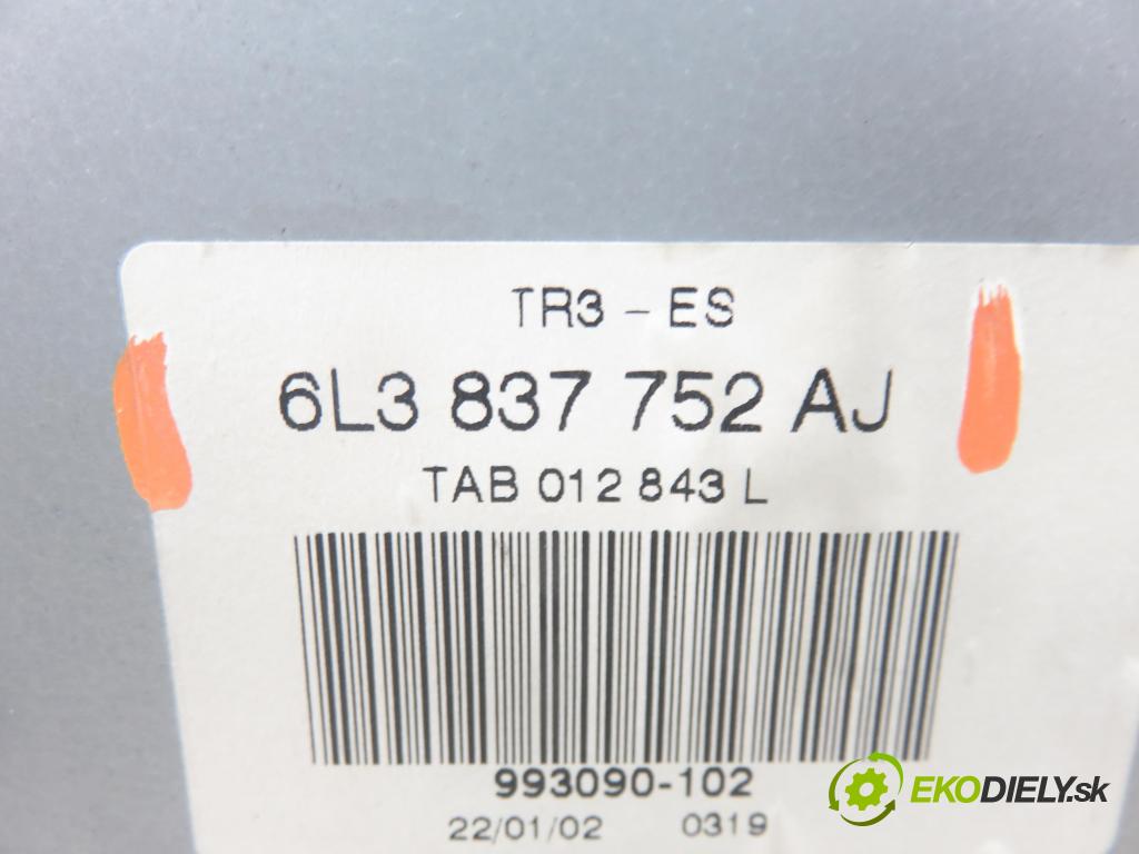SEAT IBIZA III (6L1) HB 2002 96,00 1.9 TDI - ASZ 1896,00 mechanismus oken PPE 3D 6L3837752AJ ; 6Q2959801C