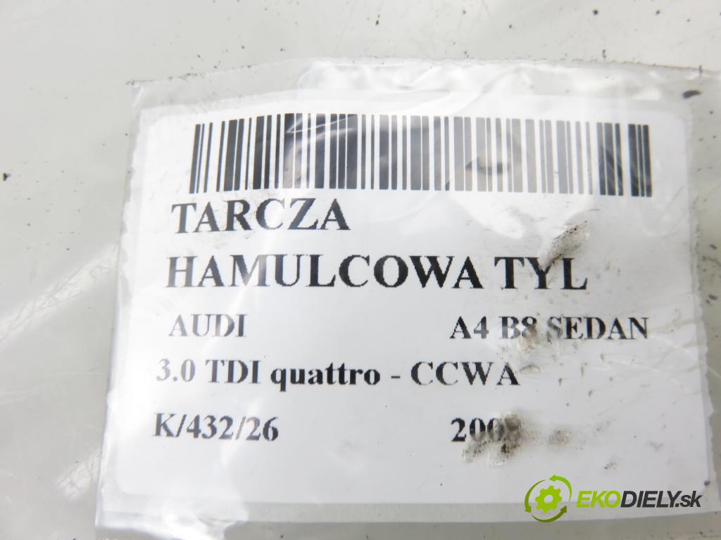 AUDI A4 (8K2, B8) SEDAN 2008 176,00 3.0 TDI quattro - CCWA 2967,00 Lamela kotúč brzdová zadné