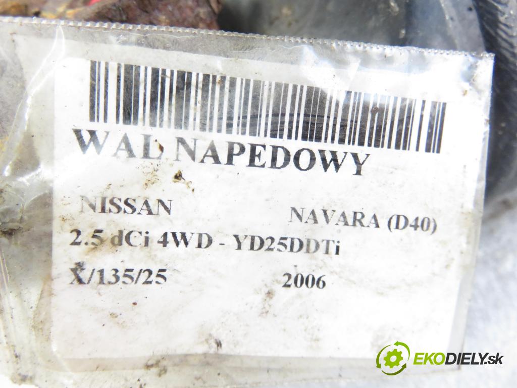 NISSAN NP300 NAVARA (D40) PICK-UP 2006 126,00 2.5 dCi 171 2488,00 hriadeľ JAZDA: