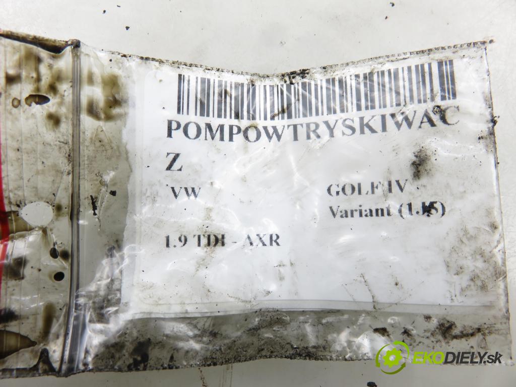 VW GOLF IV Variant (1J5) KOMBI 2002 74,00 1.9 TDI PD 101 - AXR 1896,00 vstříkovač 038130073AQ ; 0414720213 (Vstřikovač paliva)