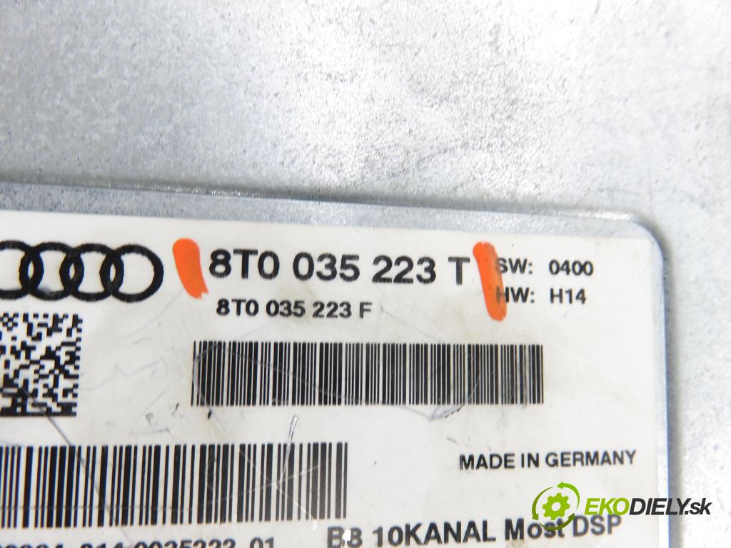 AUDI A4 (8K2, B8) SEDAN 2008 176,00 3.0 TDI quattro - CCWA 2967,00 Zosilňovač 8T0035223T ; 8T0035412D ; 8T0035415B (Zosilňovač)