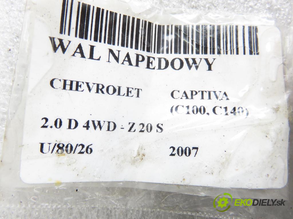CHEVROLET CAPTIVA (C100, C140) SUV 2007 110,00 2.0 D 4WD 1991,00 hriadeľ JAZDA: 96624771