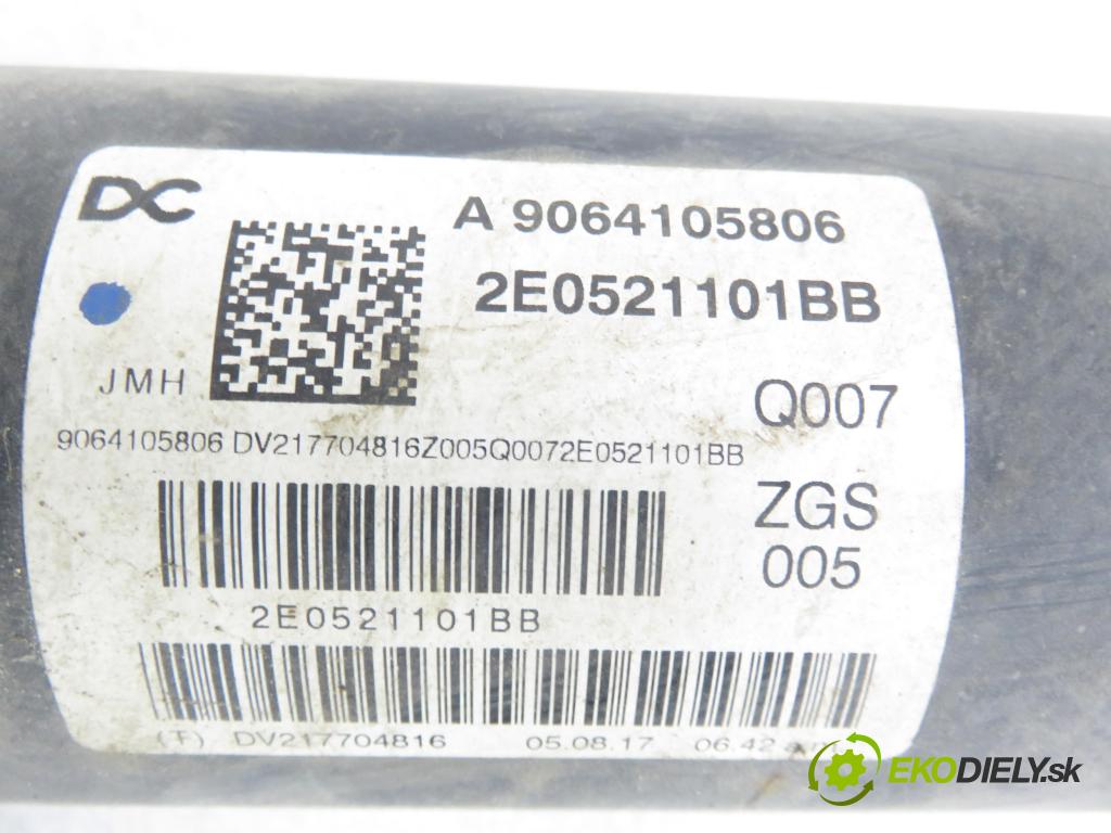 MERCEDES-BENZ SPRINTER 3,5-t Skrzynia (906) FURGON 2011 95,00 313 CDI (906.631, 906.633, 906.635, 906.637) - OM  2143,00 hriadeľ JAZDA: 9064105806