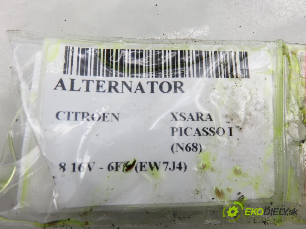 CITROEN XSARA PICASSO (N68) MINIVAN 2001 85,00 1.8 16V - 6FZ (EW7J4) 1749,00 Alternátor  (Alternátor)
