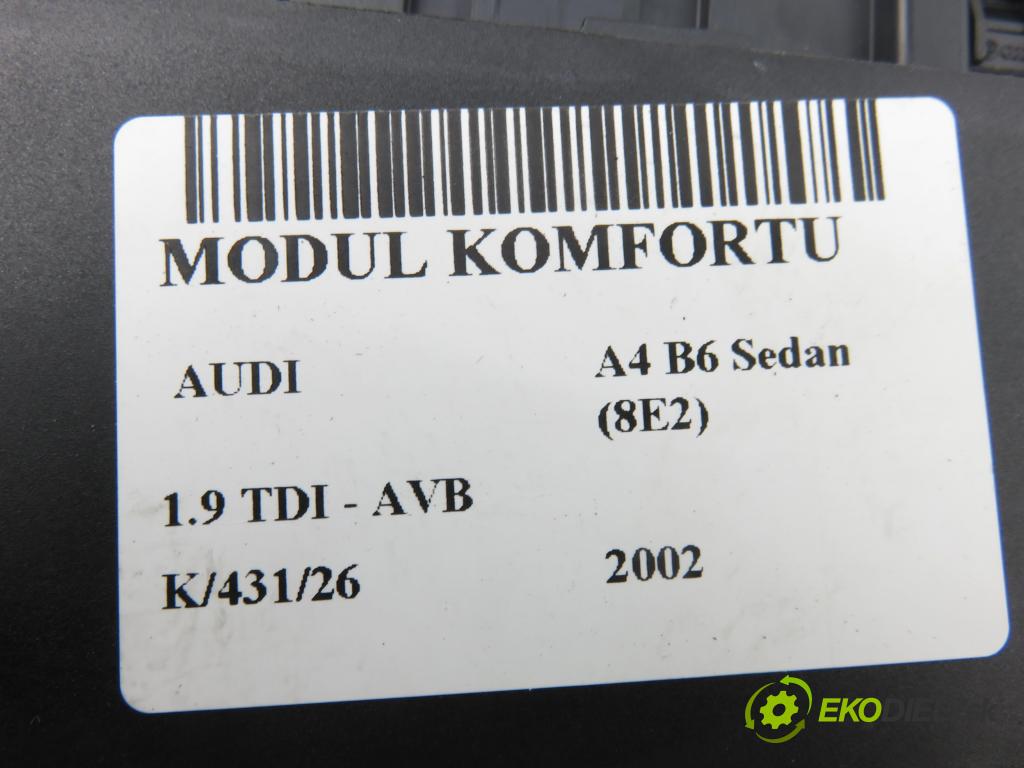 AUDI A4 (8E2, B6) SEDAN 2002 74,00 1.9 TDI PD 101 - AVB 1896,00 MODUL komfortu 8E0959433AR