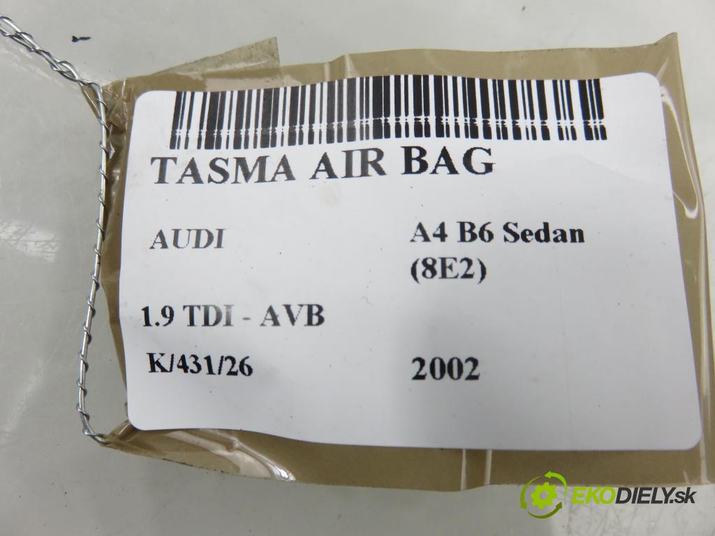 AUDI A4 (8E2, B6) SEDAN 2002 74,00 1.9 TDI PD 101 - AVB 1896,00 PÁSKA: air BAG 8E0953541C