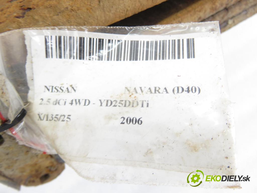 NISSAN NP300 NAVARA (D40) PICK-UP 2006 126,00 2.5 dCi 171 2488,00 listové pero ZADNÍ: