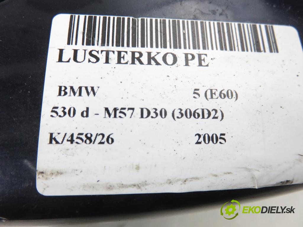 BMW 5 (E60) SEDAN 2005 0,00 530 d - M57 D30 (306D2) 2993,00 Spätné zrkadlo