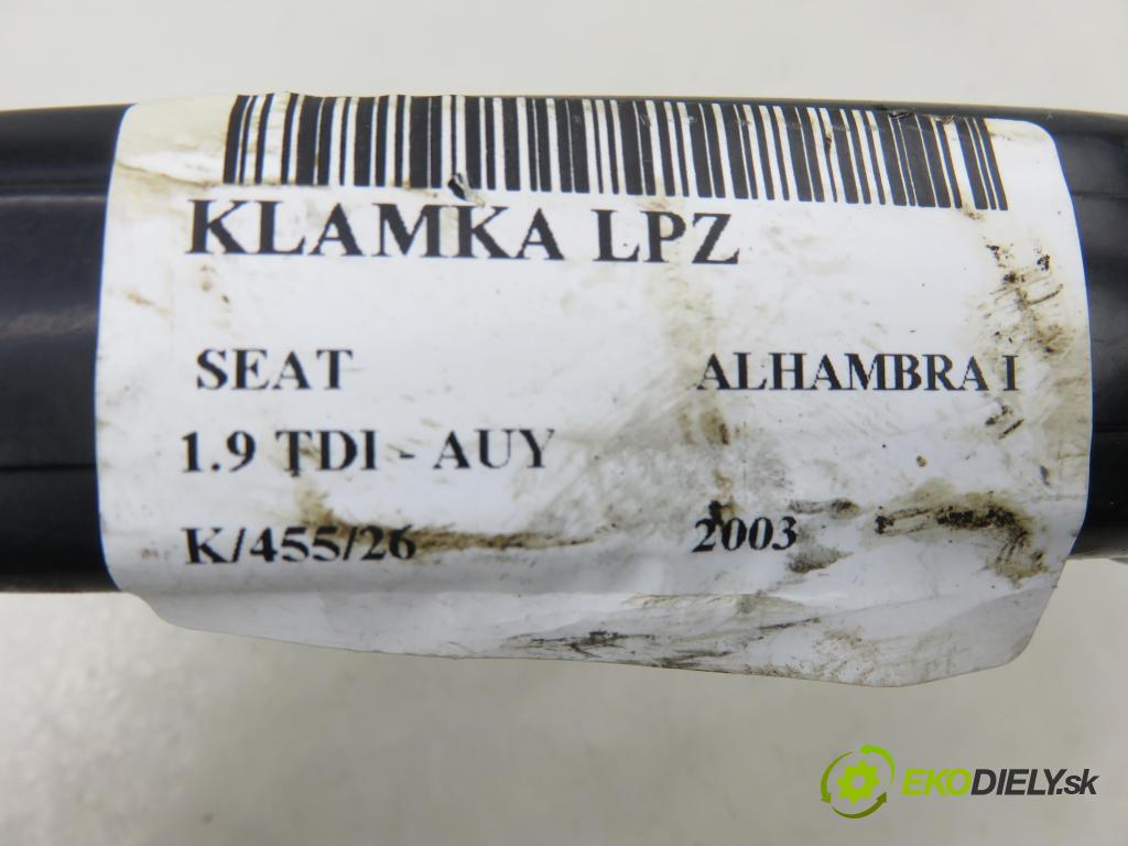 SEAT ALHAMBRA (7V8, 7V9) MINIVAN 2003 85,00 1.9 TDI PD 115 - AUY 1896,00 Kľučka LPZ