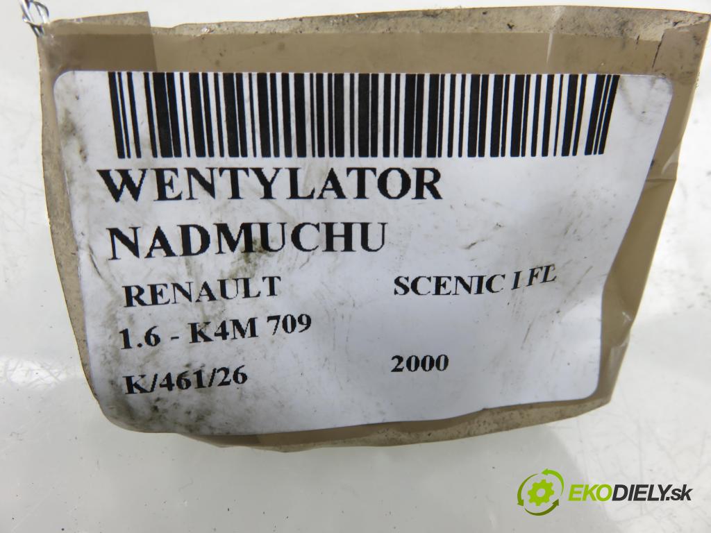 RENAULT SCENIC I (JA0/1_) MINIVAN 2000 79,00 1.6 - K4M 709 1598,00 Ventilátor vetráku