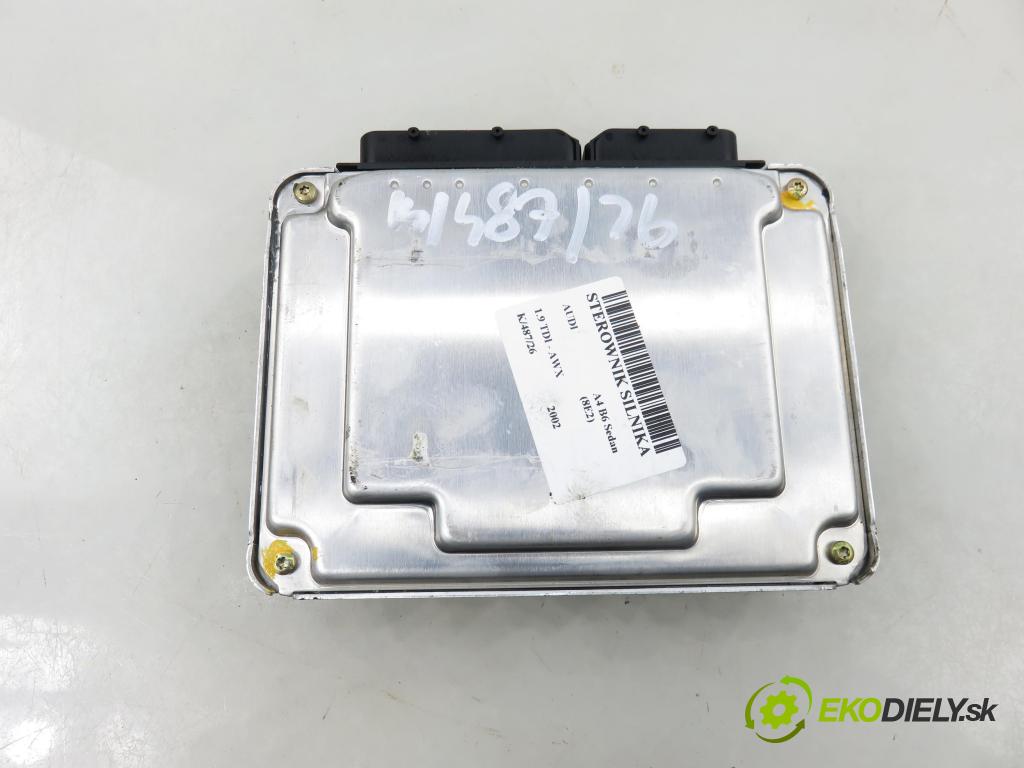 AUDI A4 (8E2, B6) SEDAN 2002 96,00 1.9 TDI PD 130 - AWX 1896,00 řídící jednotka motora 038906019JQ ; 0281011142