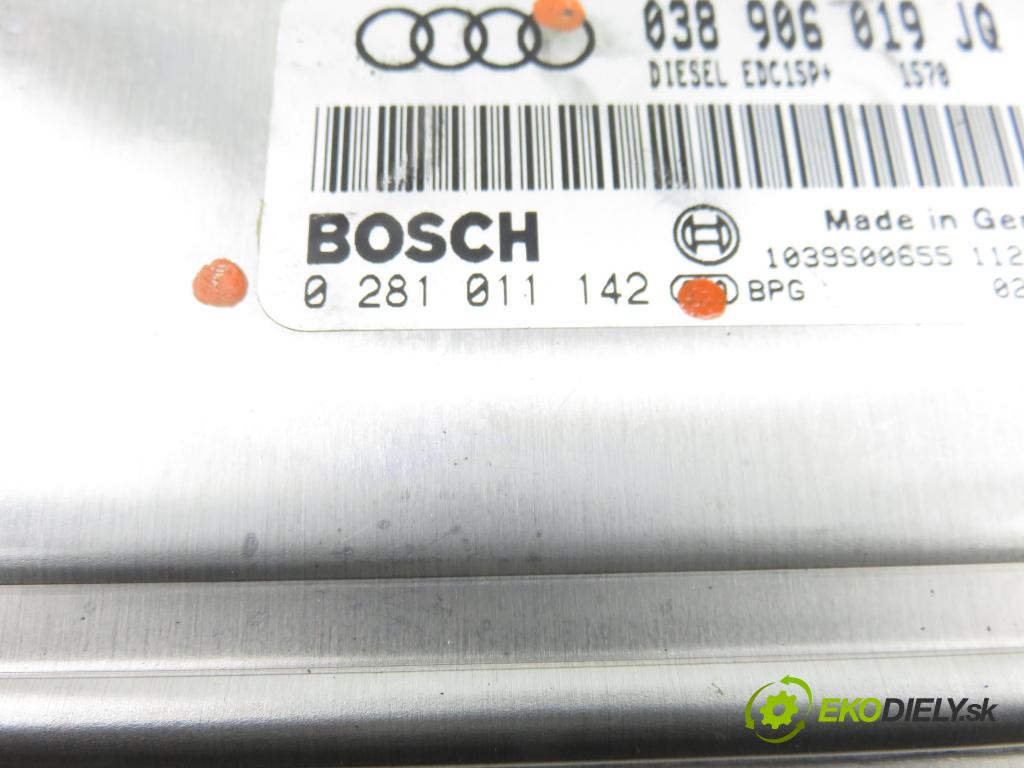 AUDI A4 (8E2, B6) SEDAN 2002 96,00 1.9 TDI PD 130 - AWX 1896,00 Riadiaca jednotka Motor 038906019JQ ; 0281011142