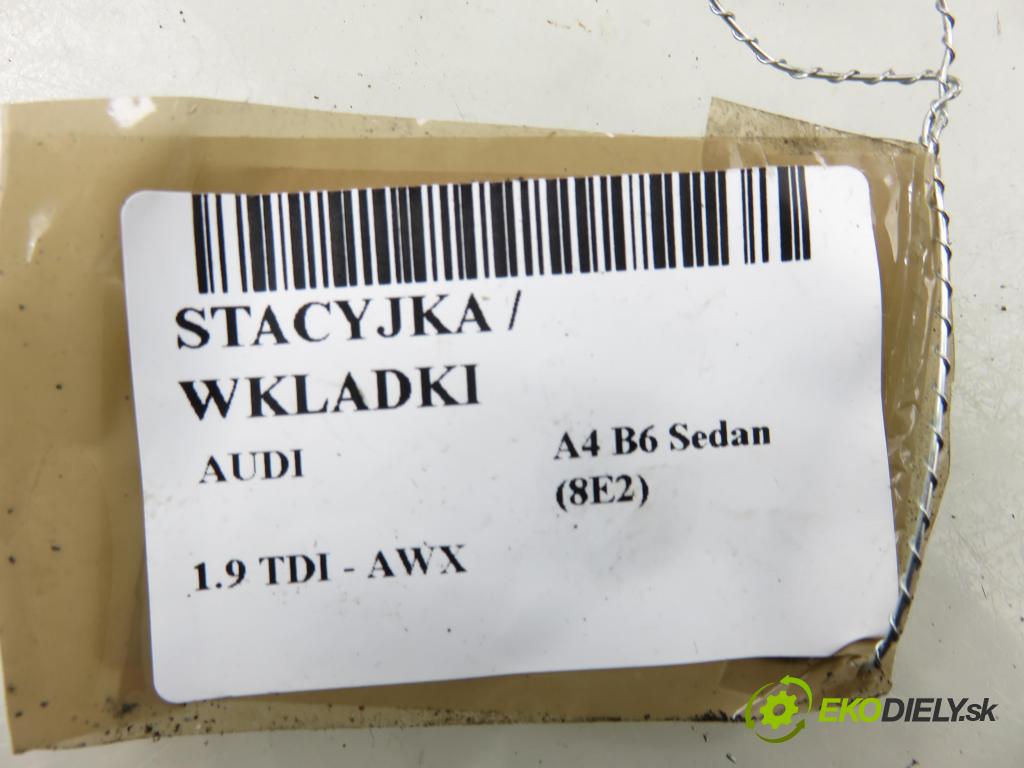 AUDI A4 (8E2, B6) SEDAN 2002 96,00 1.9 TDI PD 130 - AWX 1896,00 spinačka / zámky 4B0905851G