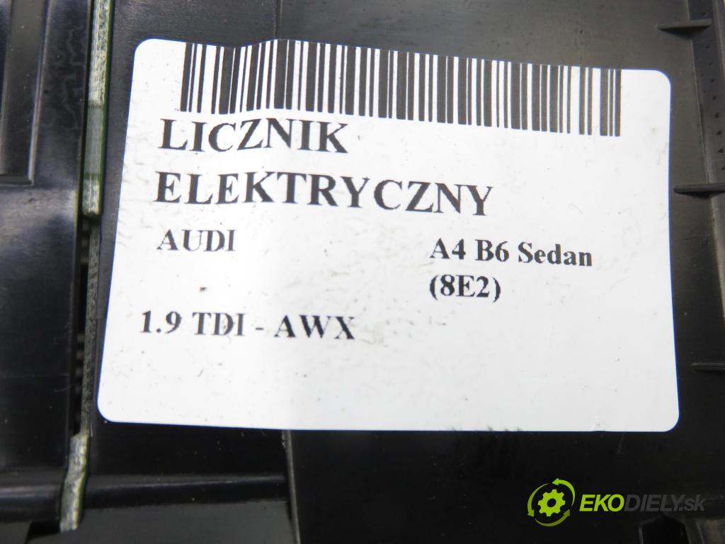 AUDI A4 (8E2, B6) SEDAN 2002 96,00 1.9 TDI PD 130 - AWX 1896,00 Prístrojovka elektrický 0263626035 ; 8E0920900K