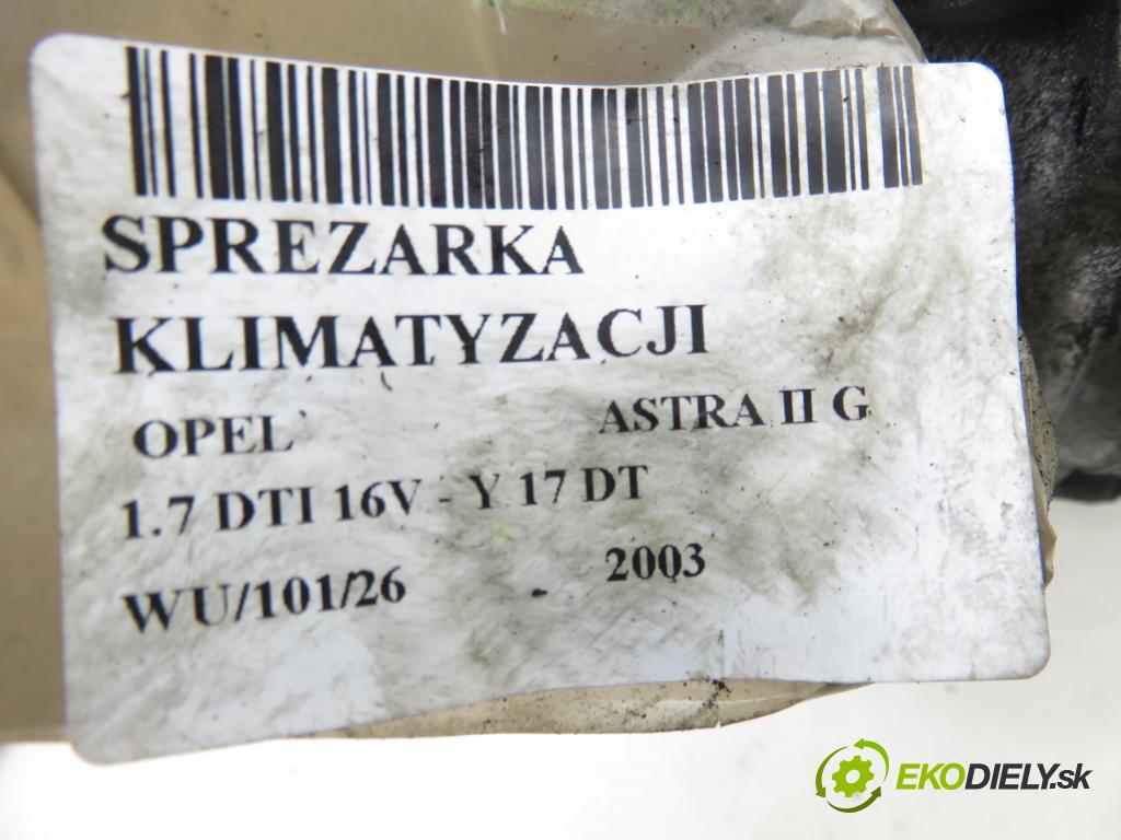 OPEL ASTRA G liftback (T98) HB 2003 55,00 1.7 DTI 16V - Y 17 DT 1686,00 KOMPRESOR: klimatizace  (Kompresor klimatizace)
