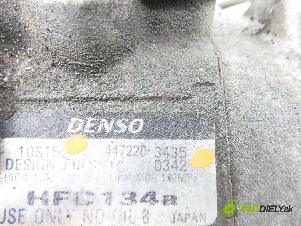 TOYOTA AVENSIS (_T22_) SEDAN 2000 81,00 2.0 D-4D (CDT220_) - 1CD-FTV 1995,00 KOMPRESOR: klimatizácie 4472203435 (Kompresor klimatizácie)