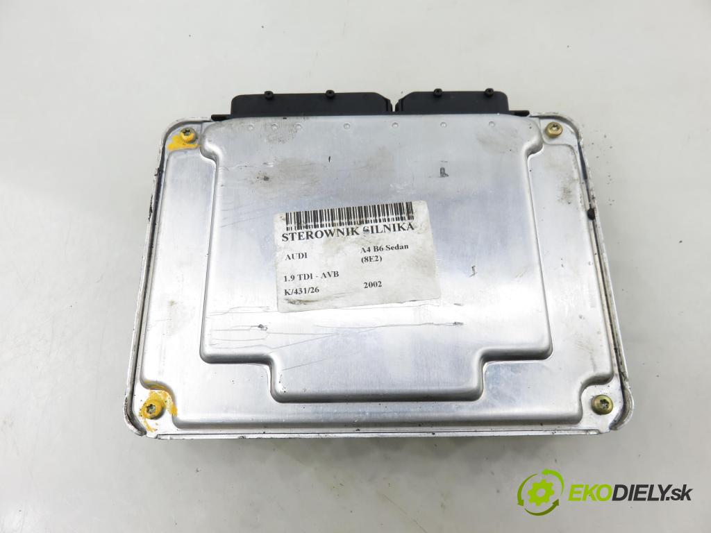 AUDI A4 (8E2, B6) SEDAN 2002 74,00 1.9 TDI PD 101 - AVB 1896,00 Riadiaca jednotka Motor 038906019JP ; 0281011141