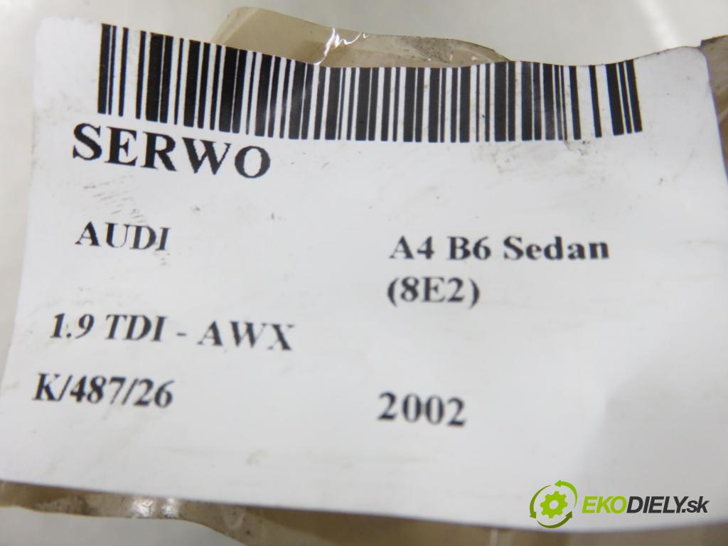 AUDI A4 (8E2, B6) SEDAN 2002 96,00 1.9 TDI PD 130 - AWX 1896,00 posilovač 8E0612105M (Servočerpadlo)