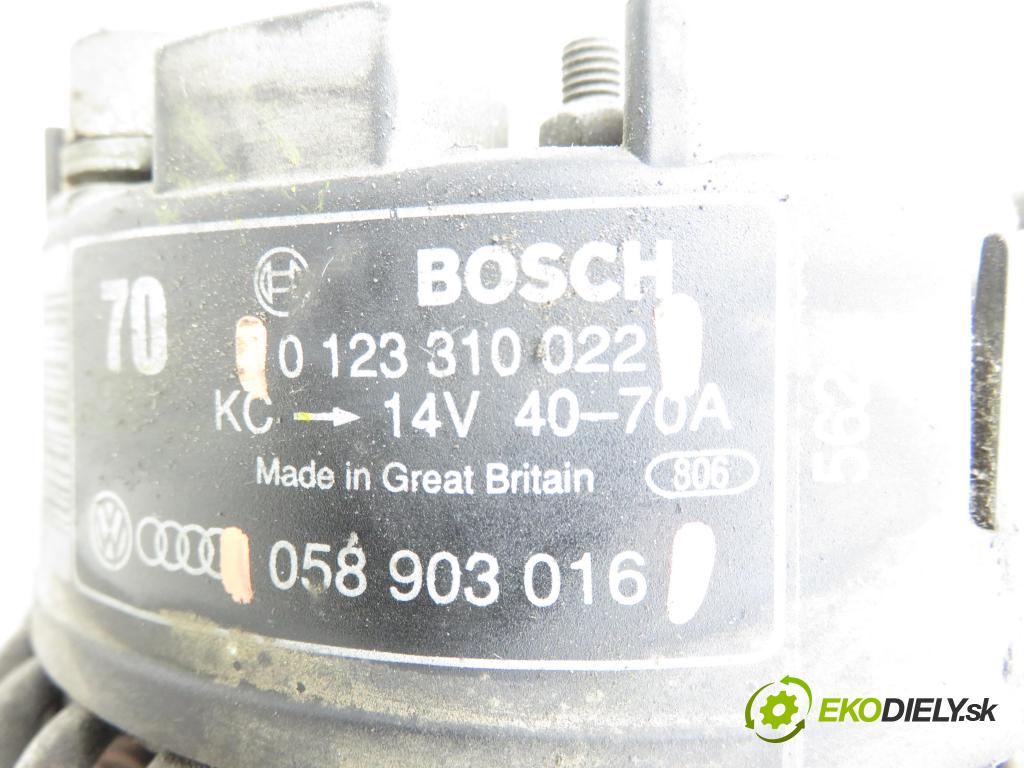 AUDI A4 (8D2, B5) SEDAN 1995 74,00 1.6 8V 100 - ADP 1595,00 Alternátor 0123310022 ; 058903016 (Alternátor)