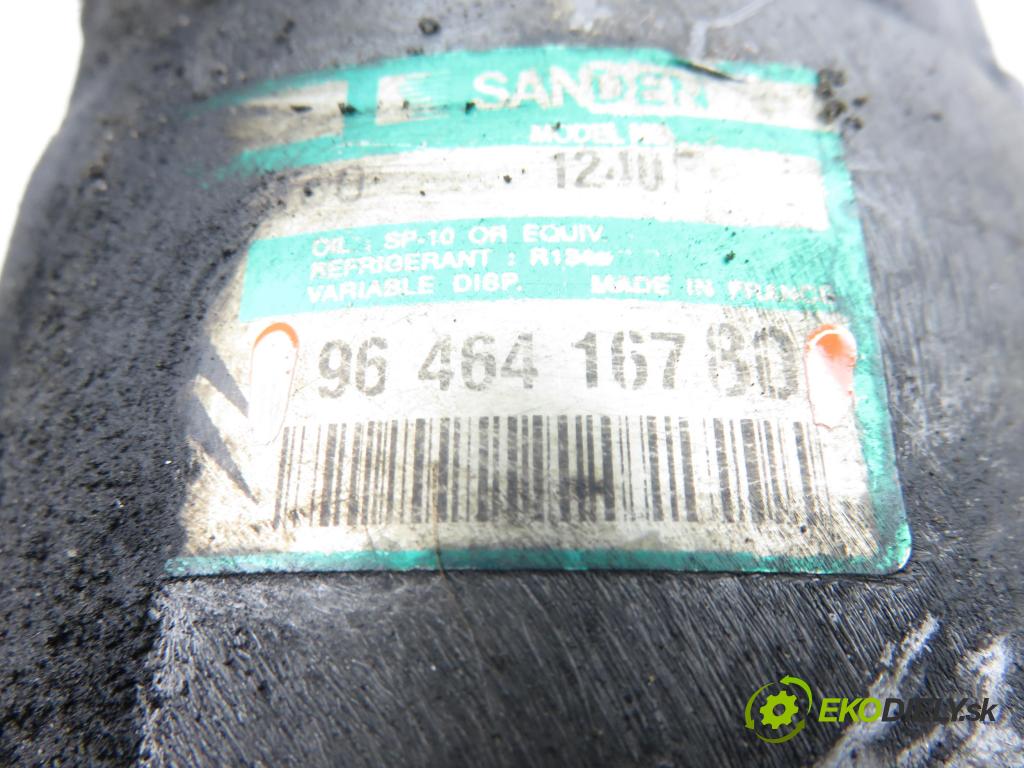 LANCIA PHEDRA (179_) MINIVAN 2003 94,00 2.2 JTD (179AXC1A) - 4HW (DW12ATED4) 2179,00 KOMPRESOR: klimatizace 9646416780 (Kompresor klimatizace)