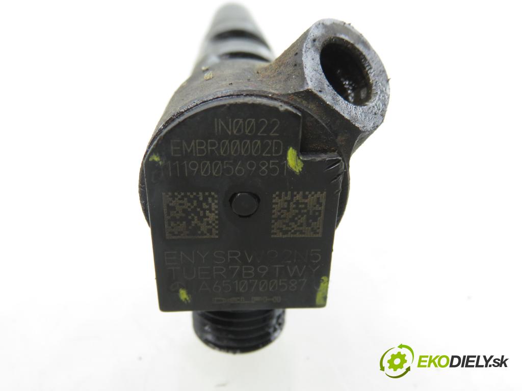 MERCEDES-BENZ SPRINTER 3,5-t Skrzynia (906) FURGON 2011 95,00 313 CDI (906.631, 906.633, 906.635, 906.637) - OM  2143,00 vstrekovač EMBR00002D ; 6510700587 (Vstrekovač paliva)