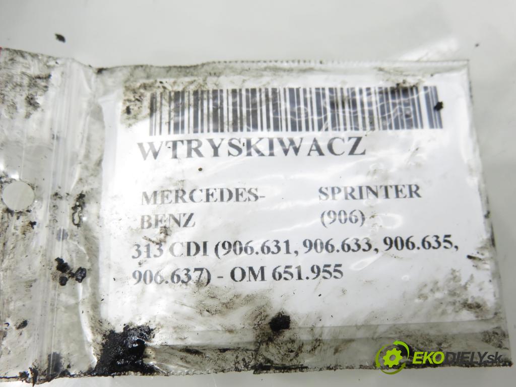 MERCEDES-BENZ SPRINTER 3,5-t Skrzynia (906) FURGON 2011 95,00 313 CDI (906.631, 906.633, 906.635, 906.637) - OM  2143,00 vstrekovač EMBR00002D ; 6510700587 (Vstrekovač paliva)