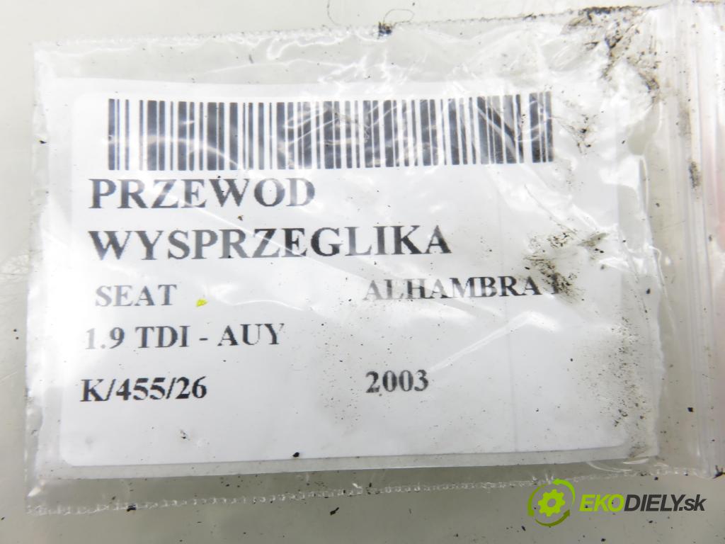 SEAT ALHAMBRA (7V8, 7V9) MINIVAN 2003 85,00 1.9 TDI PD 115 - AUY 1896,00 rúrka vypínacieho ložiska 7M3721477C