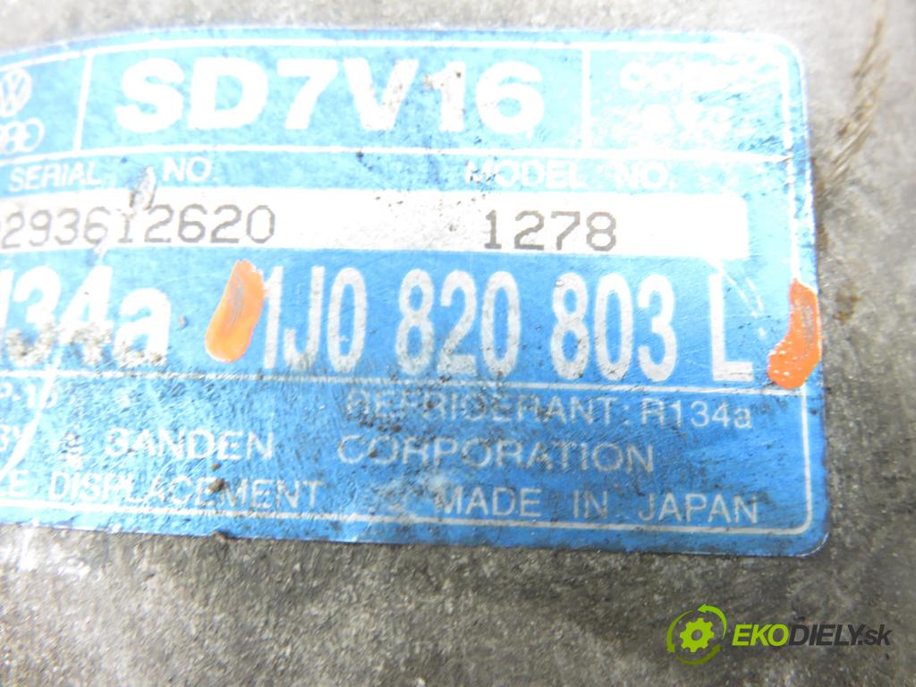 SEAT ALHAMBRA (7V8, 7V9) MINIVAN 2003 85,00 1.9 TDI PD 115 - AUY 1896,00 KOMPRESOR: klimatizace 1J0820803L (Kompresor klimatizace)