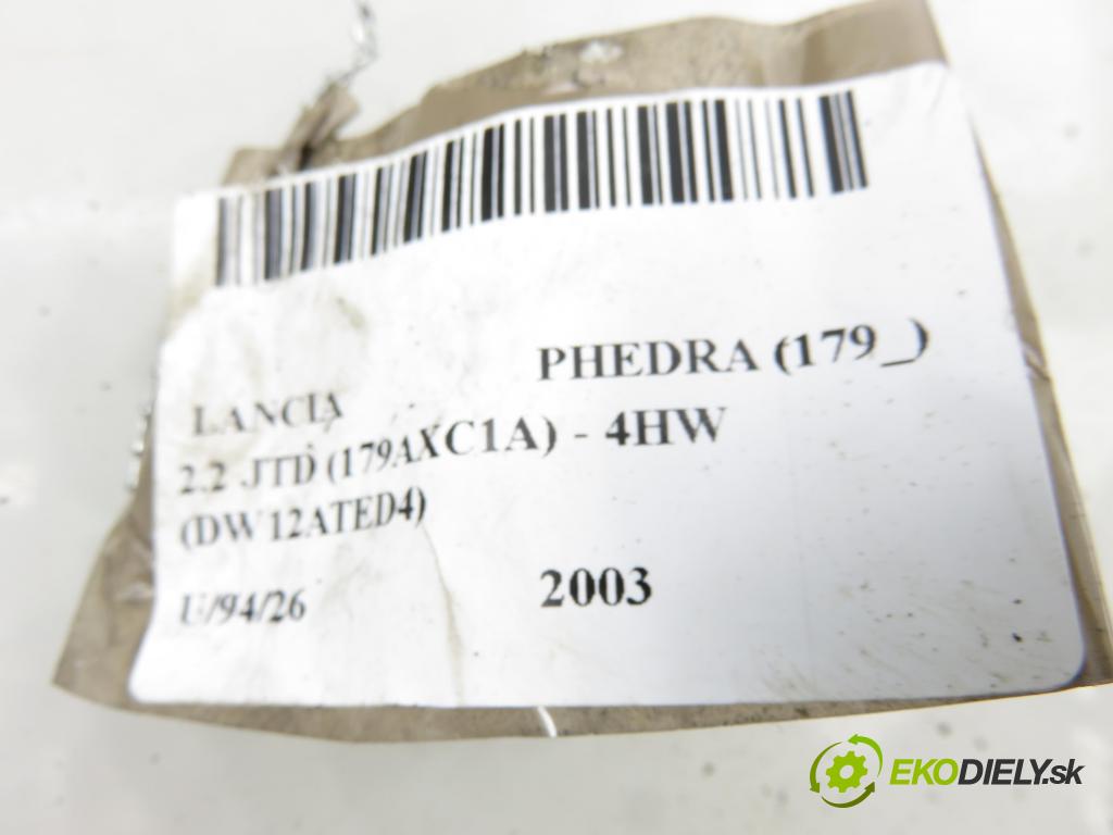 LANCIA PHEDRA (179_) MINIVAN 2003 94,00 2.2 JTD (179AXC1A) - 4HW (DW12ATED4) 2179,00 Webasto 98880G (Webasto (nezávislé kúrenie))