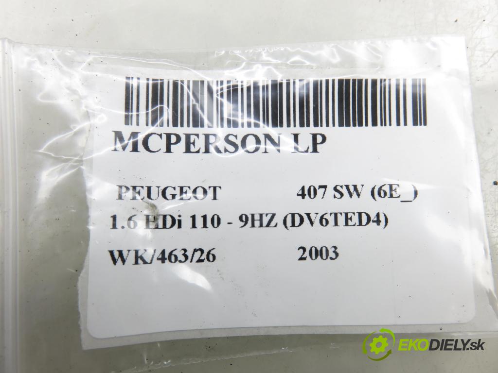 PEUGEOT 407 SW (6E_) KOMBI 2003 80,00 1.6 HDi 110 - 9HZ (DV6TED4) 1560,00 MCPERSON LP