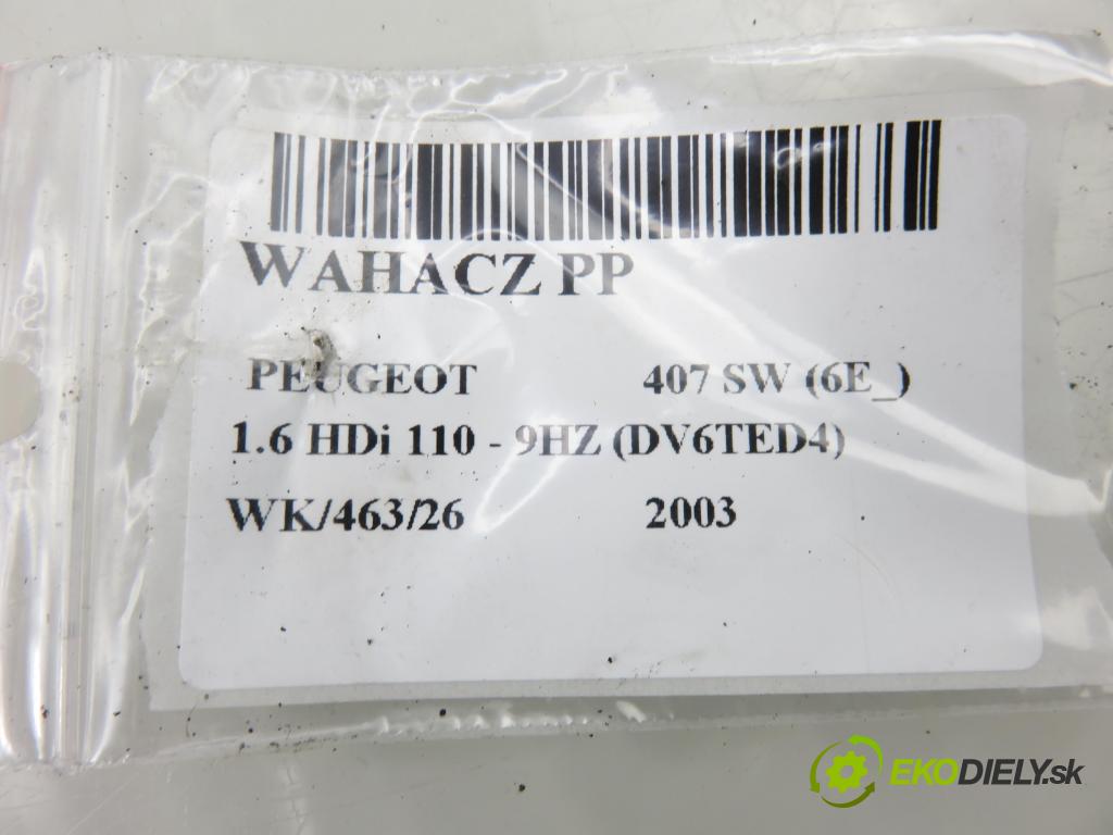 PEUGEOT 407 SW (6E_) KOMBI 2003 80,00 1.6 HDi 110 - 9HZ (DV6TED4) 1560,00 Rameno PP