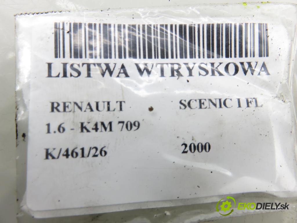 RENAULT SCENIC I (JA0/1_) MINIVAN 2000 79,00 1.6 - K4M 709 1598,00 Lišta vstrekovacia 7700112519 ; IWP026 (Vstrekovacia lišta)