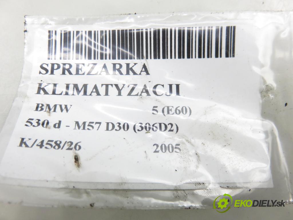 BMW 5 (E60) SEDAN 2005 0,00 530 d - M57 D30 (306D2) 2993,00 KOMPRESOR: klimatizácie 8FK351322751 (Kompresor klimatizácie)